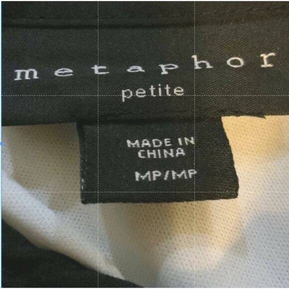 Metaphor Lace Top Womens M Petite Back Zip Sleeveless Scoop Neck Floral Casual - Picture 7 of 8